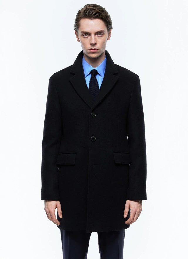 Coat In Wool And Cashmere