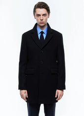 Coat in wool and cashmere