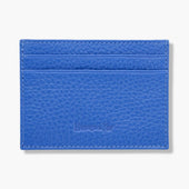 Cobalt Calf Leather Double Sided Card Holder