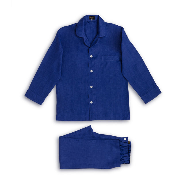 Cobalt Linen Pyjamas