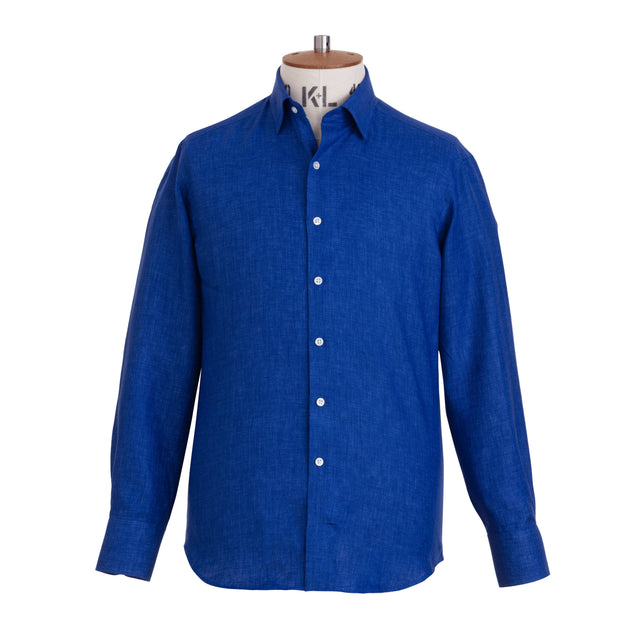 Cobalt Linen Shirt