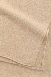 Knitted Maglia Inglese Cashmere Scarf Coffee Cream