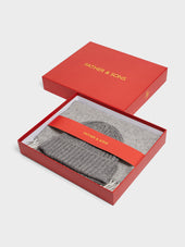 Coffret Cadeau Bonnet Et Charpe Gris