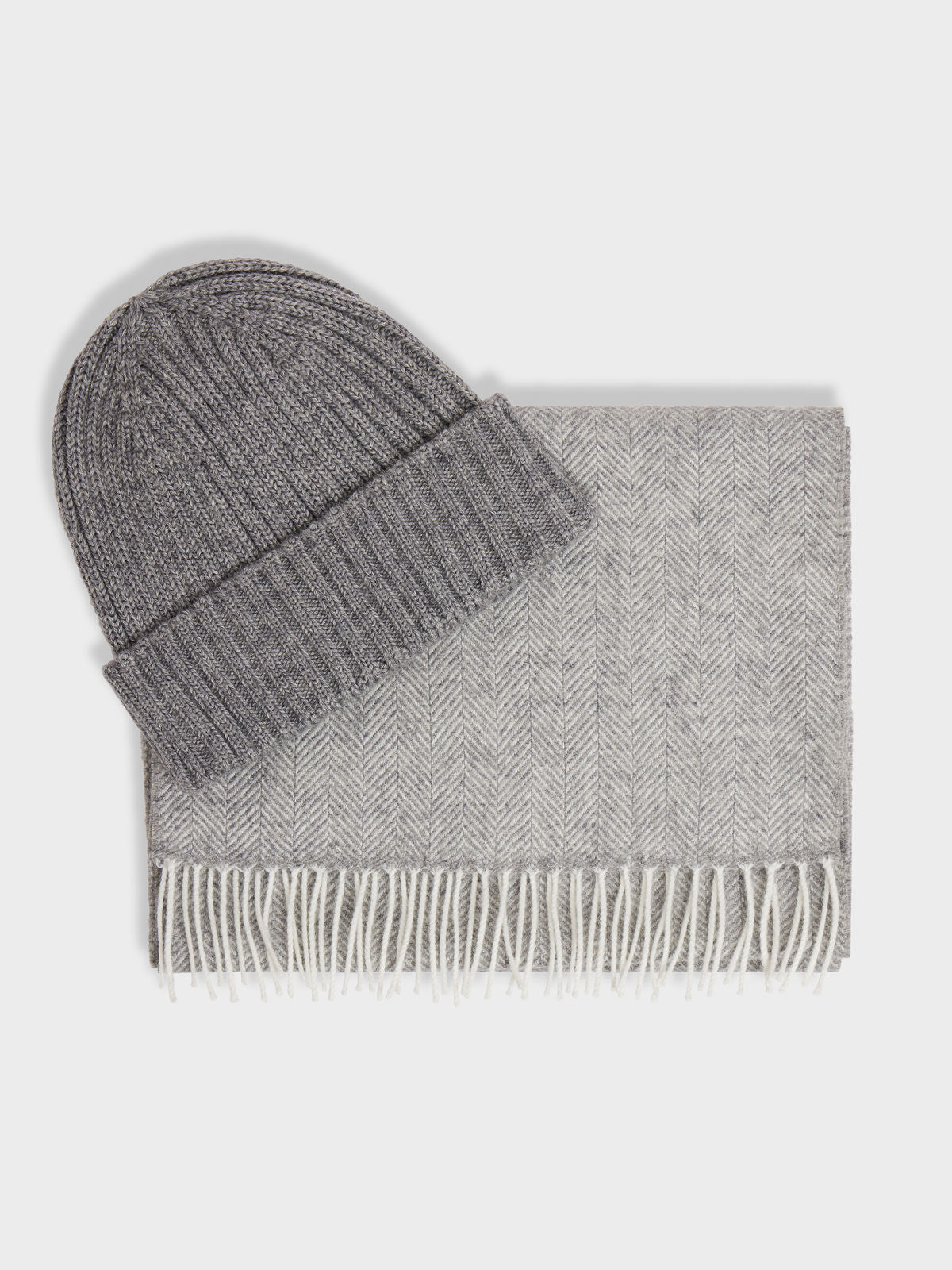 Coffret Cadeau Bonnet Et Charpe Gris