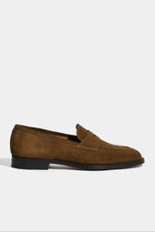 Suede Penny Loafers Made In Italy