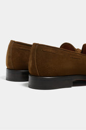Suede Tassel Loafers Made In Italy