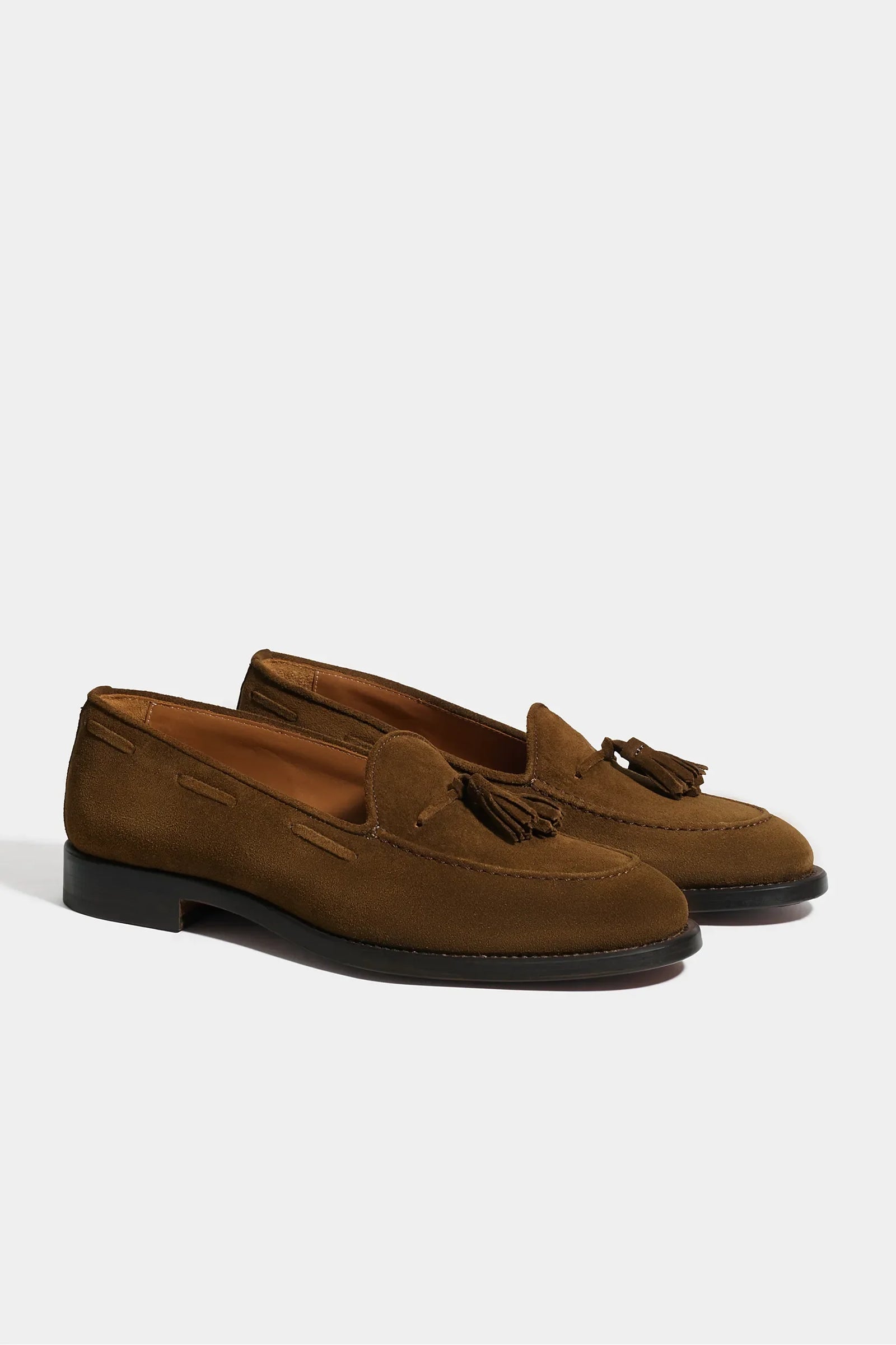 Suede Tassel Loafers Made In Italy