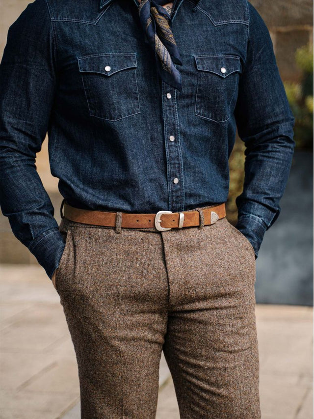 Cognac western belt Laredo