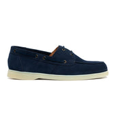 Compass Boat Shoe in Navy Suede