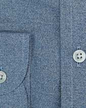 Contemporary Fit Fleck Shirt With Button Down Collar Two Button Cuff