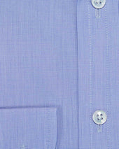Contemporary Fit End On End Cotton Shirt With Classic Collar Two Button Cuff