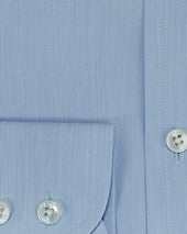 Contemporary Fit Hairline Stripe Cotton Poplin Shirt With Classic Collar Two Button Cuff