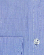 Contemporary Fit End On End Cotton Shirt With Cut Away Collar Two Button Cuff