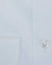 Contemporary Fit Houndstooth Check Cotton Shirt With Cut Away Collar Two Button Cuff