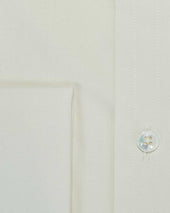 Contemporary Fit Plain Cotton Poplin Shirt With Cut Away Collar Double Cuff