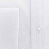 Contemporary Fit Marcella Front Cotton Poplin Dress Shirt With Classic Collar Double Cuff