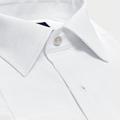 Contemporary Fit Marcella Front Cotton Poplin Dress Shirt With Classic Collar Double Cuff