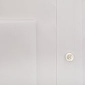 Contemporary Fit Plain Sea Island Quality Cotton Shirt With Classic Collar Double Cuff