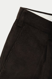 Cotton Wool Corduroy Trousers Chocolate