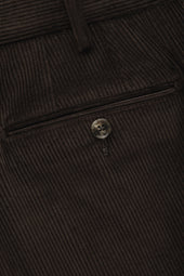 Cotton Wool Corduroy Trousers Chocolate
