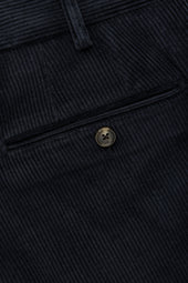 Cotton Wool Corduroy Trousers Dark Navy