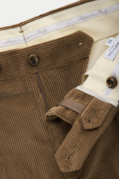 Cotton Wool Corduroy Trousers Nocciola