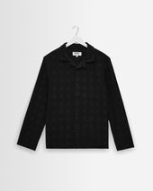 Corey - Black Dobby Check Cotton Shirt
