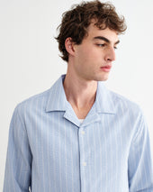 Corey And Ecru Seersucker Cotton Stripe Shirt