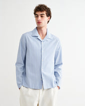 Corey And Ecru Seersucker Cotton Stripe Shirt