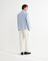 Corey And Ecru Seersucker Cotton Stripe Shirt