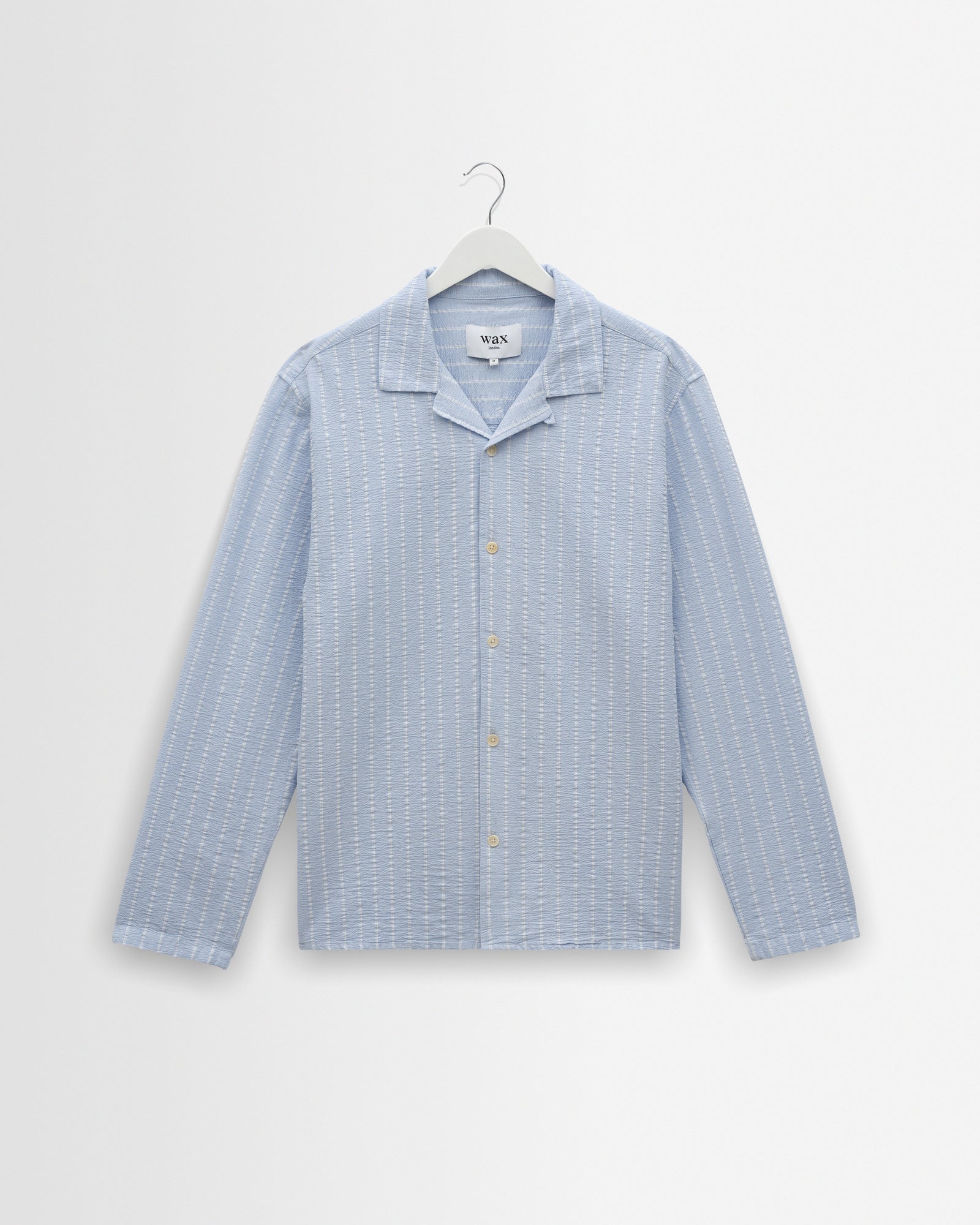 Corey And Ecru Seersucker Cotton Stripe Shirt