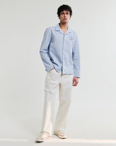 Corey Cross Stitch Doodle Cotton Linen Shirt