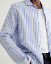 Corey Bright Cotton Twisted Stripe Shirt