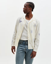 Corey And Blue Doodle Cotton Seersucker Shirt