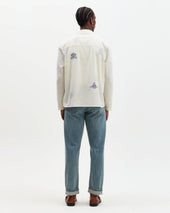 Corey And Blue Doodle Cotton Seersucker Shirt
