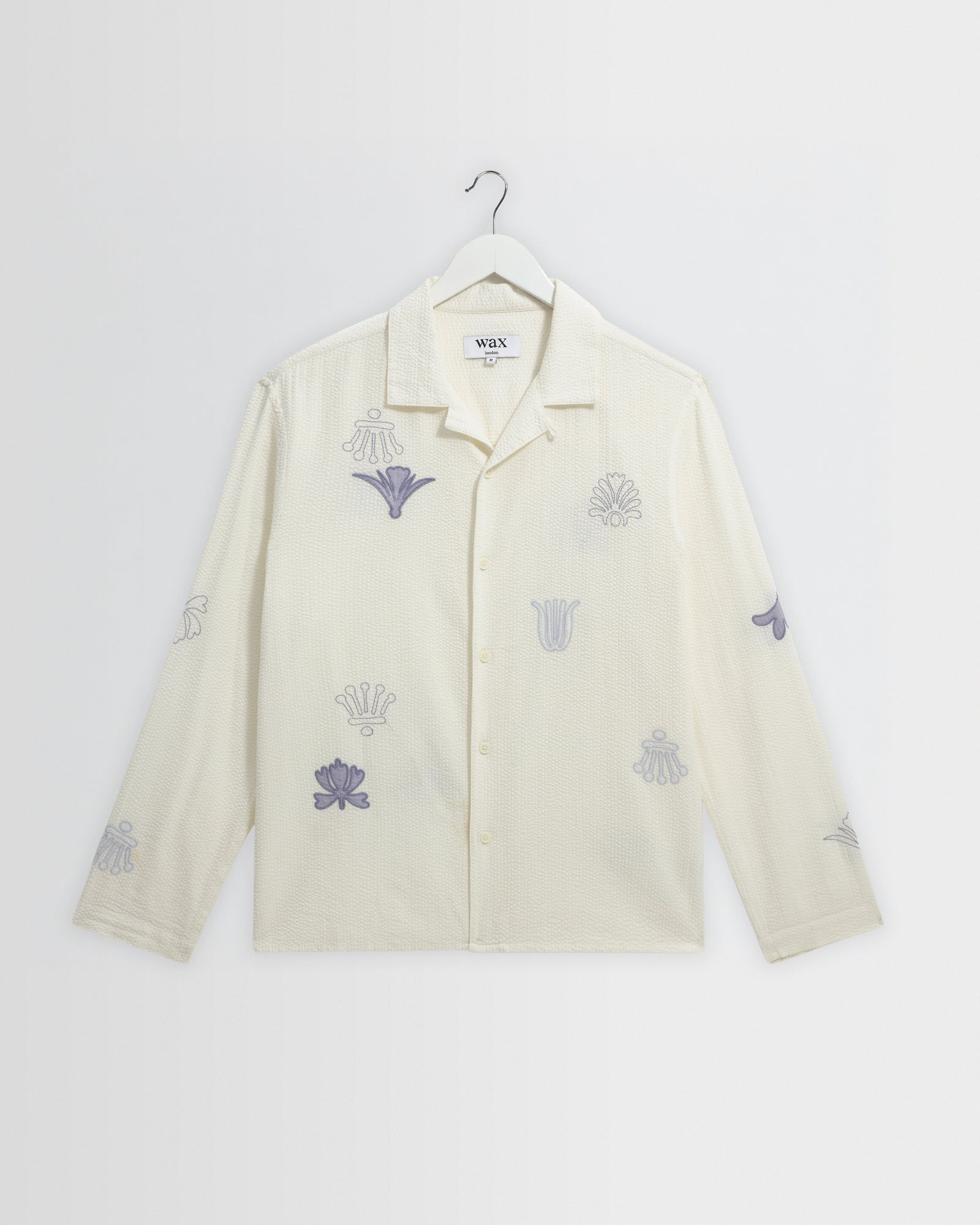 Corey And Blue Doodle Cotton Seersucker Shirt