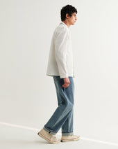 Corey Pintuck Border Cotton Linen Shirt