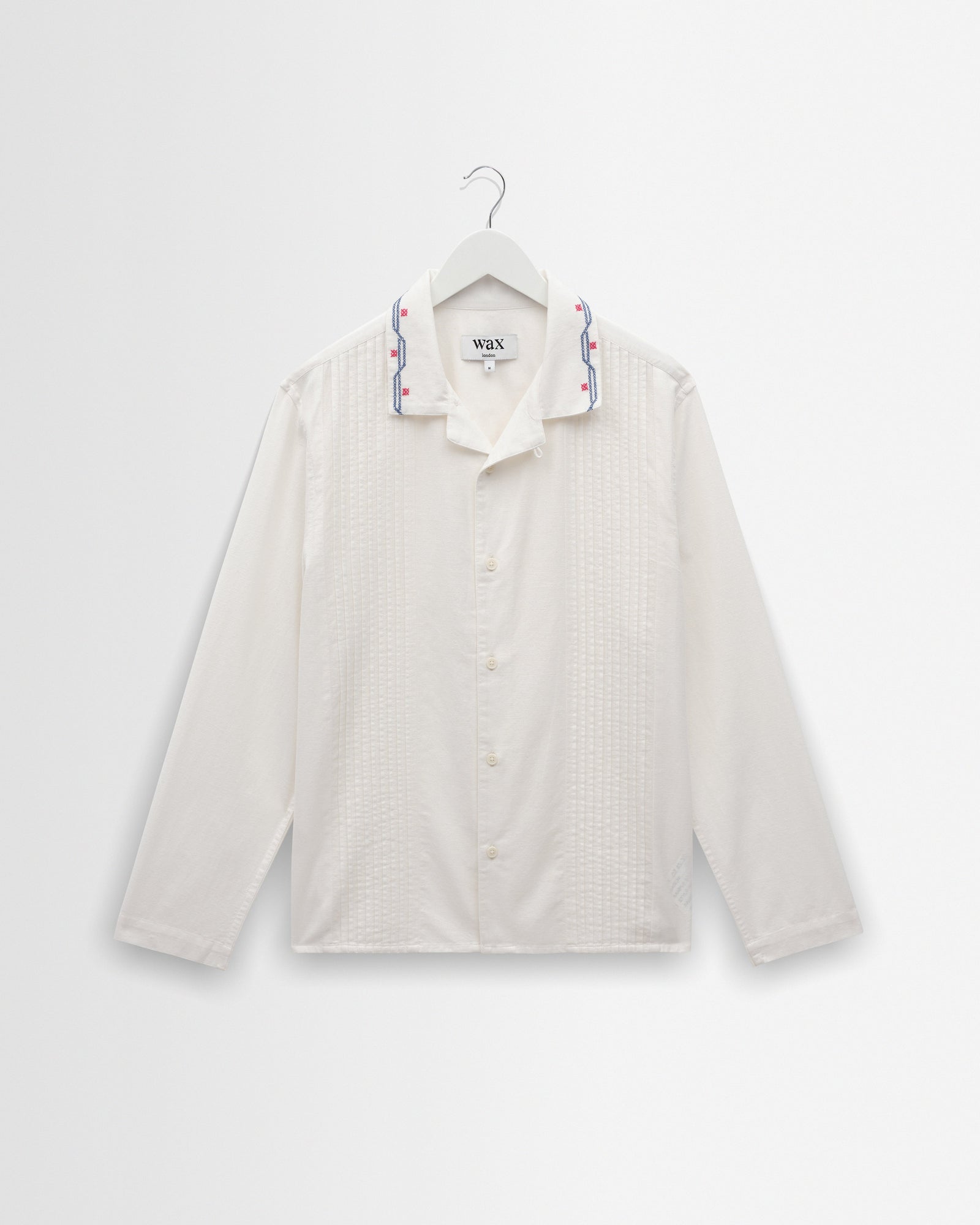 Corey Pintuck Border Cotton Linen Shirt