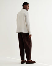 Corey Natural Cotton Twisted Stripe Shirt