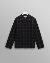 Corey - Navy And Multicolour Check Corduroy Shirt