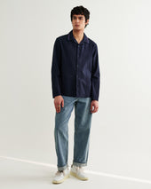 Corey Pintuck Border Cotton Linen Shirt