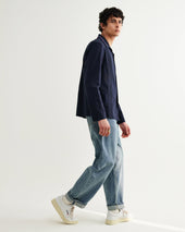 Corey Pintuck Border Cotton Linen Shirt