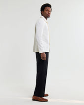 Corey Off White Dobby Check Cotton Shirt