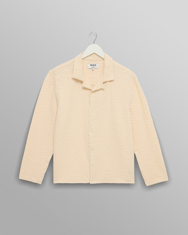 Corey - Stone Seersucker Corduroy Shirt