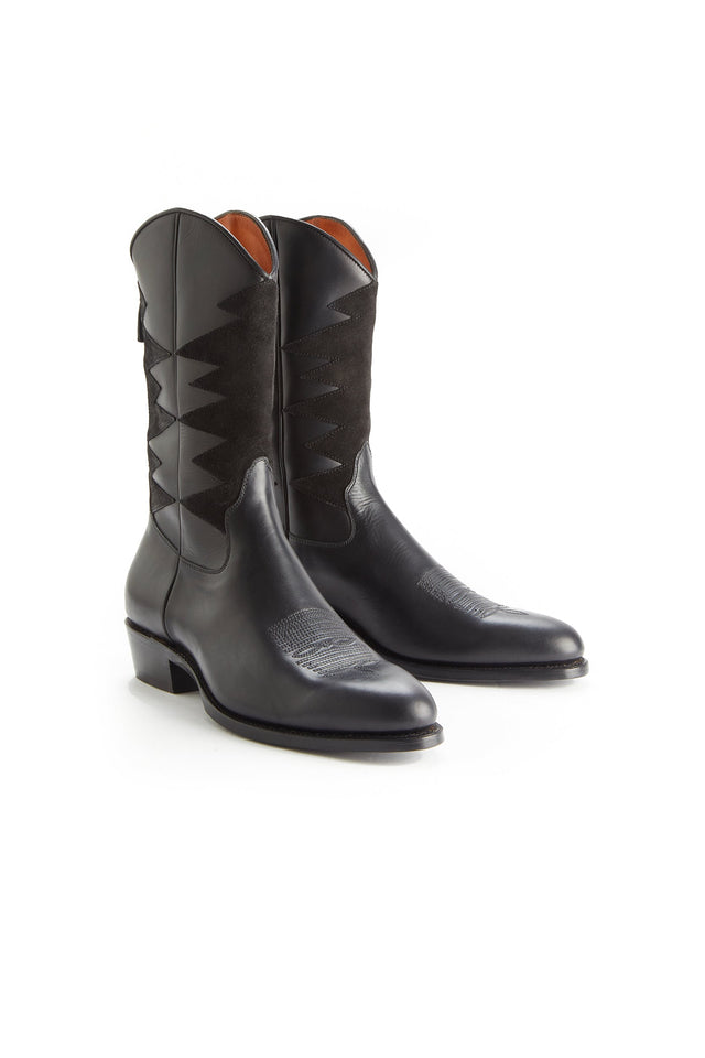 Cormac Black Calf Boots - "Black Wolf" Special Edition