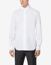Shirt Smoking Bianca In Cotone