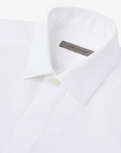 Shirt Smoking Bianca In Cotone