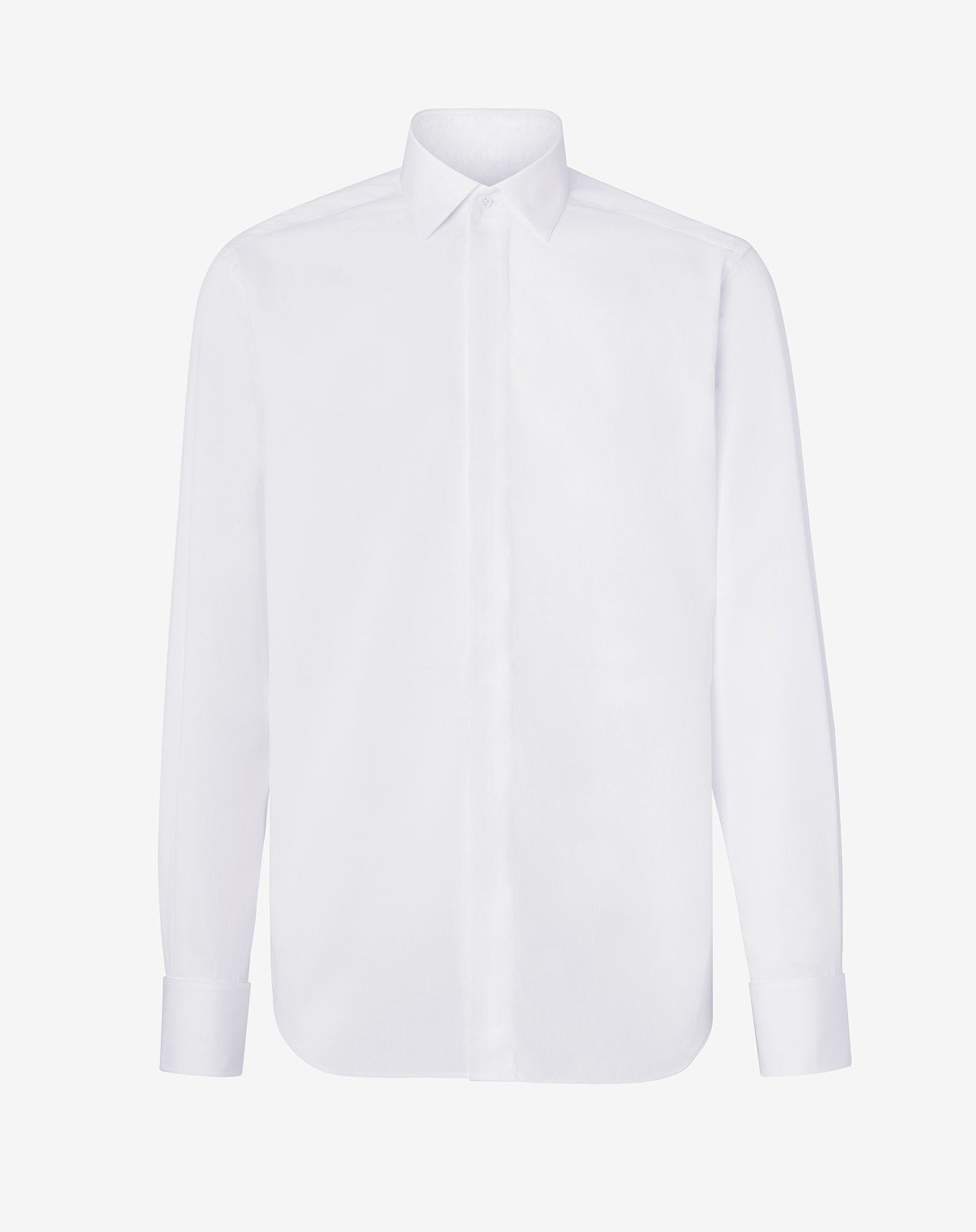 Shirt Smoking Bianca In Cotone