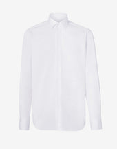 Shirt Smoking Bianca In Cotone