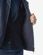 Gilet Navy In Puro Lino Reversibile